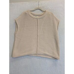 Universal Thread Goods Co Knit Sleeveless Sweater Top Beige Size M
